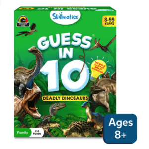 Guess in 10 Deadly Dinosaurs Trivia card game