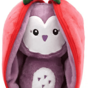 Flipetz Owl and Strawberry 2-in-1 Soft Plush Collectable