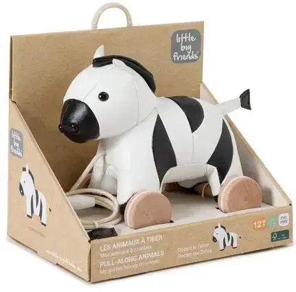 Little big friends Robert the Zebra Pullalong