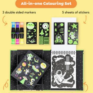 Neon Colouring Set - Outer Space