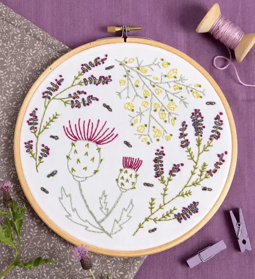 Highland Heathers Embroidery Kit