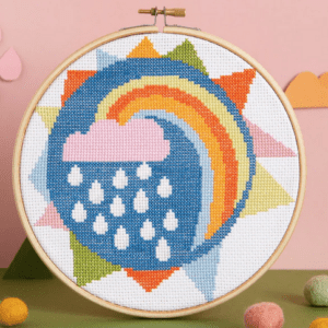 Rainbow Cross Stitch Kit