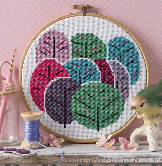 Spring Trees Cross Stitch Kit