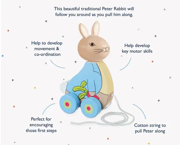 Orange Tree Toys Peter Rabbit™ Pull Along - Image 2
