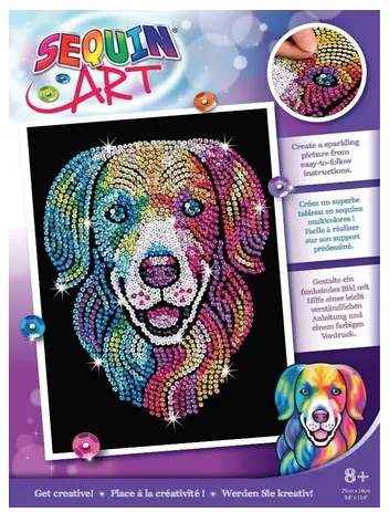 Kitfix Sequin Art Harlequin Hound