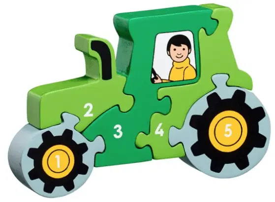 Lanka kade Wooden tractor 1-5 jigsaw puzzle