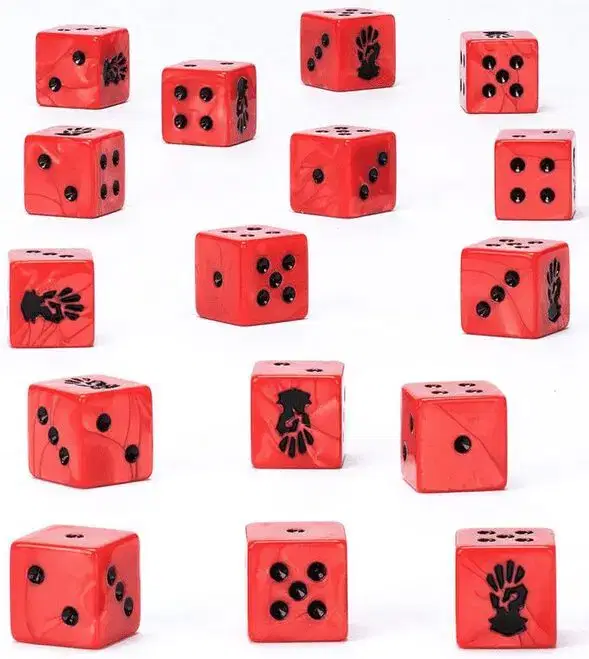 Warhammer Red Corsairs Dice - Image 2