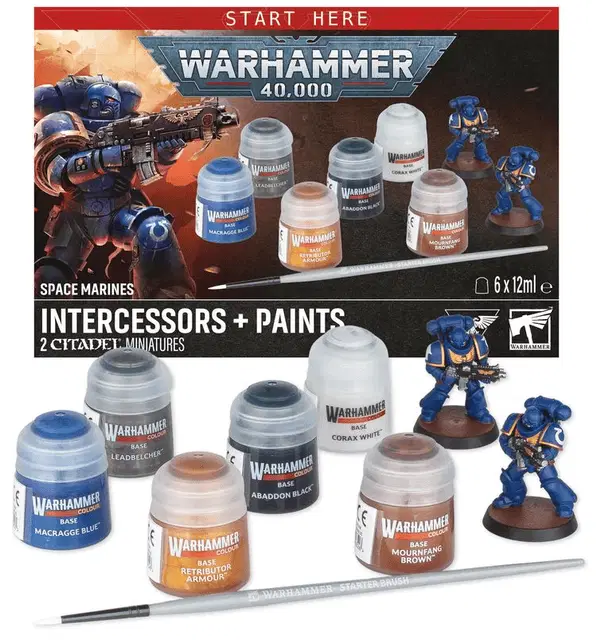 Space Marines: Intercessors + Paints