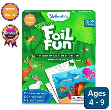 Skillmatics Foil Fun: World Of Animals