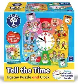 Orchard Toys Tell the Time Jigsaw Puzzle and Clock
