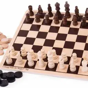 Bigjigs Draughts and Chess Set