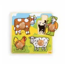 Bigjigs My First Peg Puzzle Farm