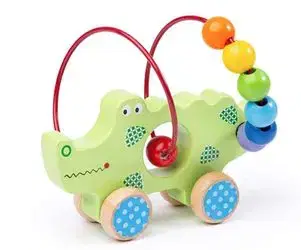 Bigjigs Push Along Crocodile Bead Frame