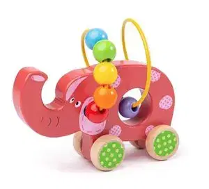 Bigjigs Push Along Elephant Bead Frame