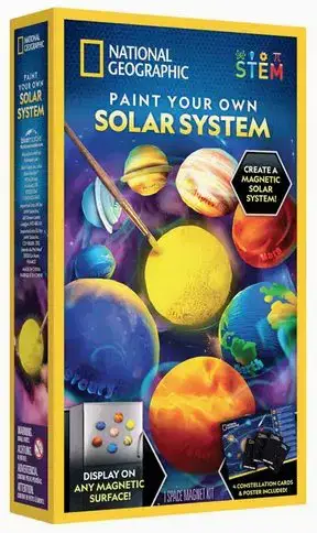 National Geographic Paint Your Own Solar System Magnets