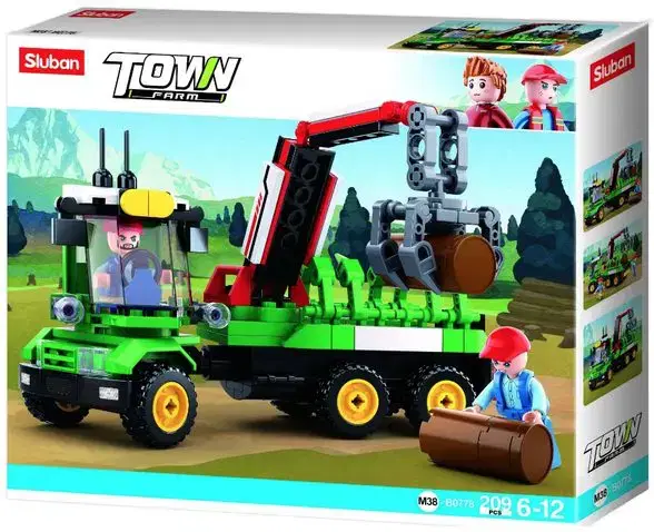 Sluban LOG TRAILER LARGE Model Bricks