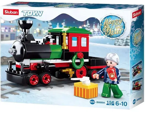 Sluban TOWN - NEW YEAR SERIES TRAIN Model Bricks