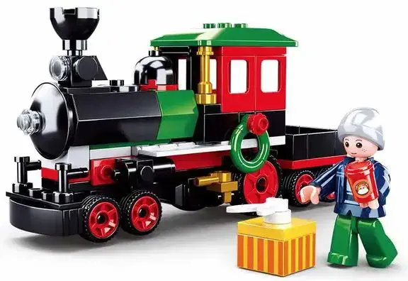 Sluban TOWN - NEW YEAR SERIES TRAIN Model Bricks - Image 2