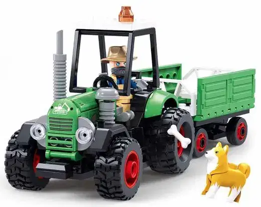 Sluban METROPOLIS - FARM TRACTOR Model Bricks - Image 2