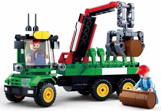 Sluban LOG TRAILER LARGE Model Bricks - Image 2