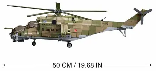 Sluban MI-24S GUNSHIP 3-IN-1 - 1/35 Model Bricks - Image 3