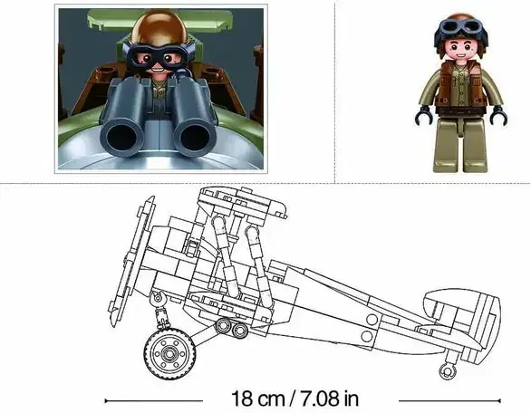 Sluban MODELBRICKS - 1/35 SOPWITH CAMEL S - Image 3