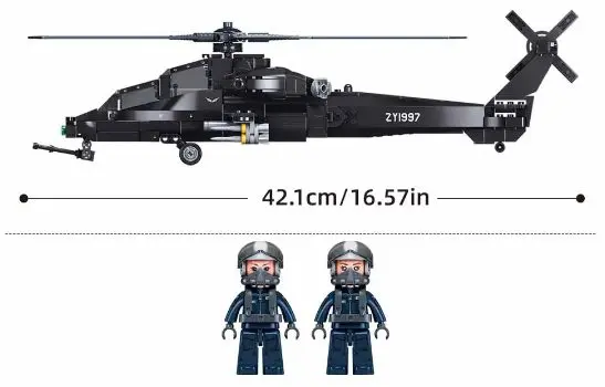Sluban ARMY - WZ-10S ATTACK HELICOPTER 1/45 - Image 3