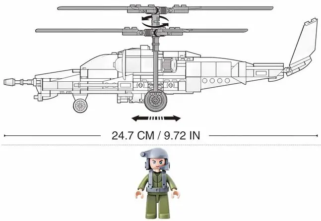 Sluban KA-50 BLACK SHARK Model - Image 3